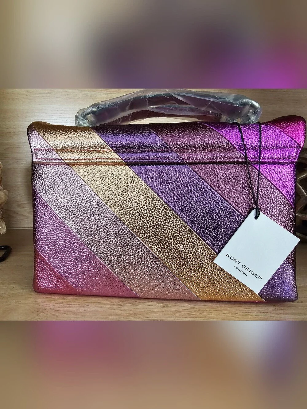 Kurt Geiger London Brixton Leather Shoulder Bag.